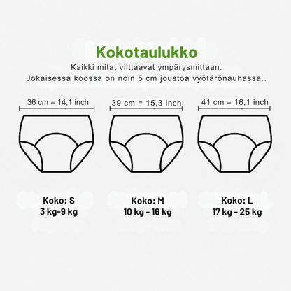 ECO-harjoittelualushousut potalle opetukseen – (4-pakkaus)